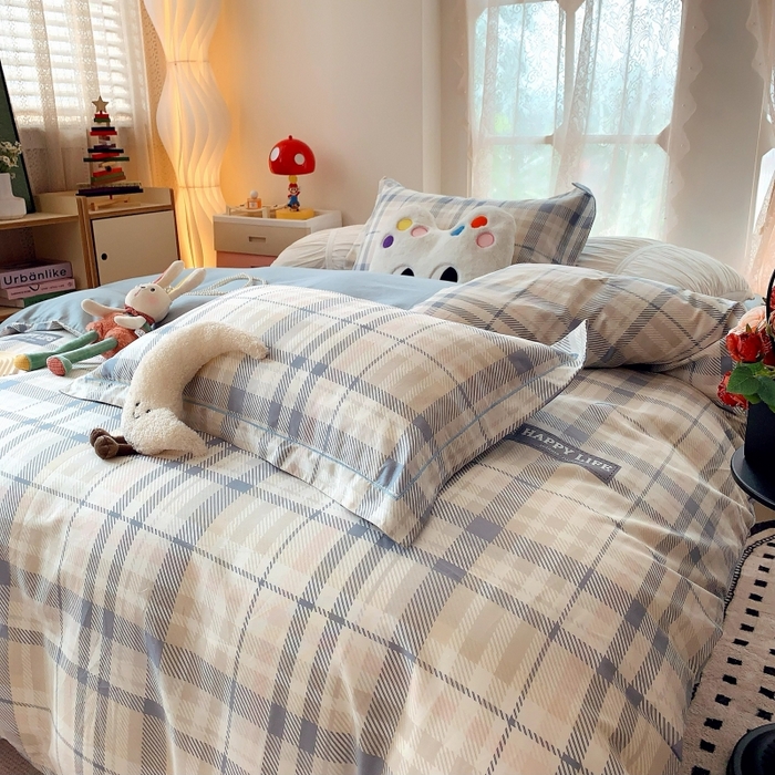 91家纺网 家纺一手货源 找家纺 莱豫家纺 2025新款亲肤舒适小清新印花全棉四件套第六批 格式化