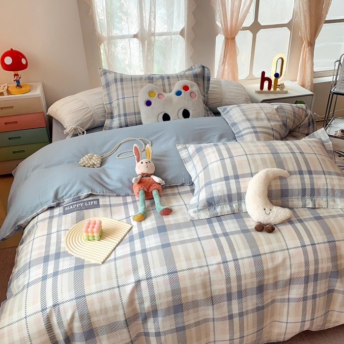 91家纺网 家纺一手货源 找家纺 莱豫家纺 2025新款亲肤舒适小清新印花全棉四件套第六批 格式化