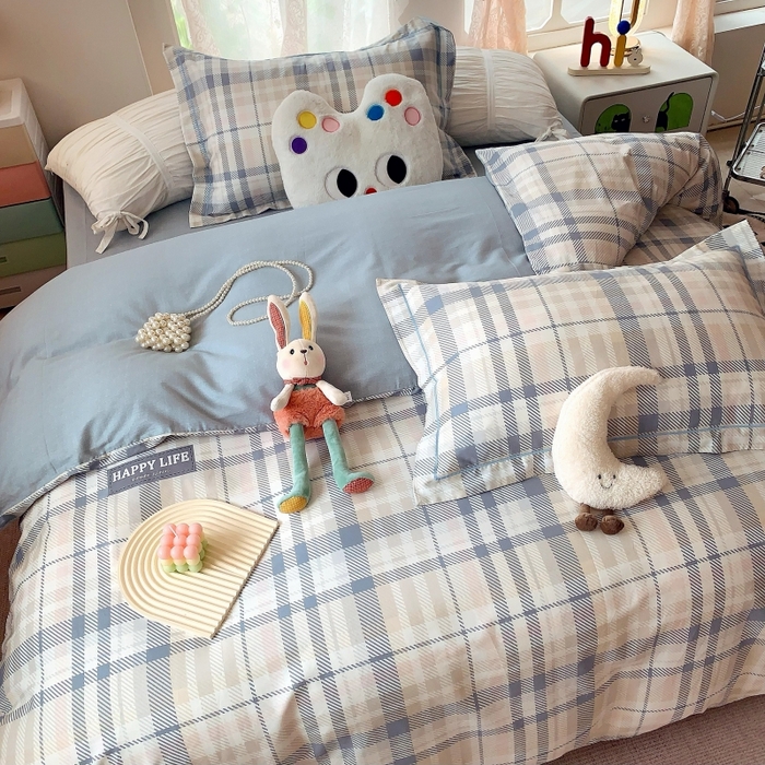 91家纺网 家纺一手货源 找家纺 莱豫家纺 2025新款亲肤舒适小清新印花全棉四件套第六批 格式化