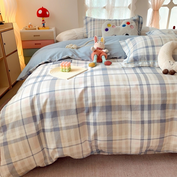 91家纺网 家纺一手货源 找家纺 莱豫家纺 2025新款亲肤舒适小清新印花全棉四件套第六批 格式化