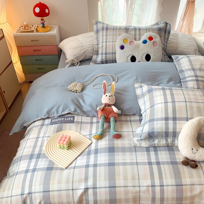 91家纺网 家纺一手货源 找家纺 莱豫家纺 2025新款亲肤舒适小清新印花全棉四件套第六批 格式化