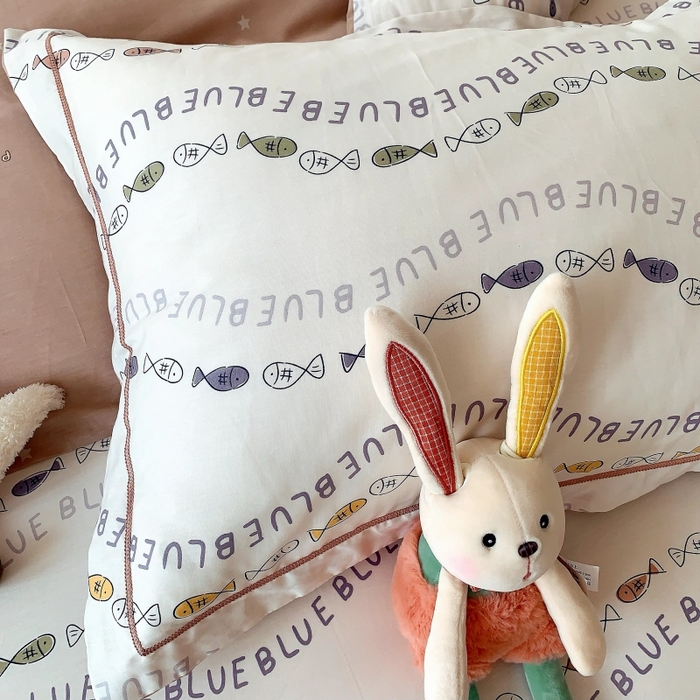 91家纺网 家纺一手货源 找家纺 莱豫家纺 2025新款亲肤舒适小清新印花全棉四件套第六批 好多鱼