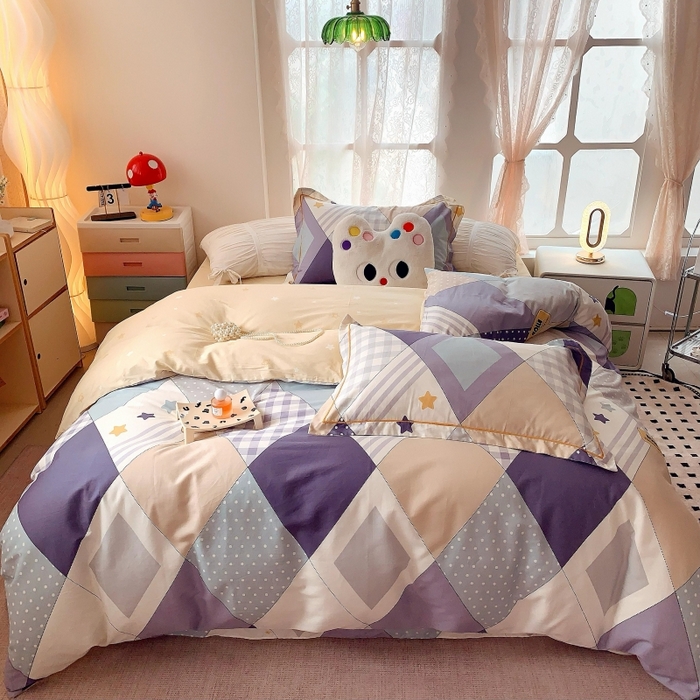 莱豫家纺 2025新款亲肤舒适小清新印花全棉四件套第六批 漂流记