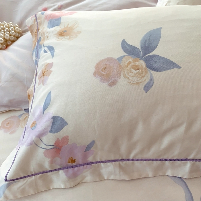 91家纺网 家纺一手货源 找家纺 莱豫家纺 2025新款亲肤舒适小清新印花全棉四件套第六批 万花筒