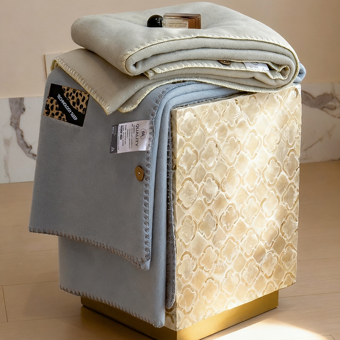 91家纺网 家纺一手货源 找家纺 合纵跨境工厂 2025秋冬新款加厚可机洗羊棉绒贝壳边毛毯冬季保暖盖毯跨境外贸JIT一件代发 组合图仅供参考不可下单