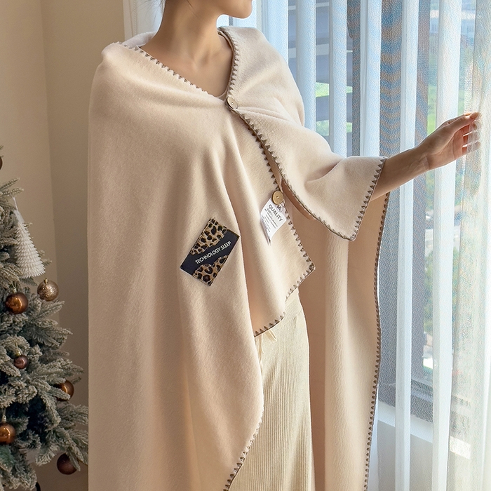 91家纺网 家纺一手货源 找家纺 合纵跨境工厂 2025秋冬新款加厚可机洗羊棉绒贝壳边毛毯冬季保暖盖毯跨境外贸JIT一件代发 云絮白