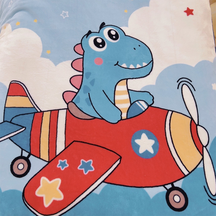 91家纺网 家纺一手货源 找家纺 （总）嗨生活 2025新款牛奶绒数码印花原创大版卡通幼儿园套件幼儿园三件套