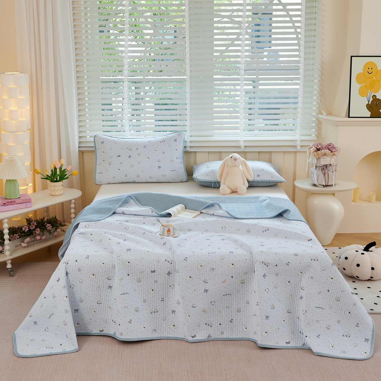 91家纺网 家纺一手货源 找家纺 （总）缔锦家纺 2025新款高克重全棉柔软绒床盖三件套