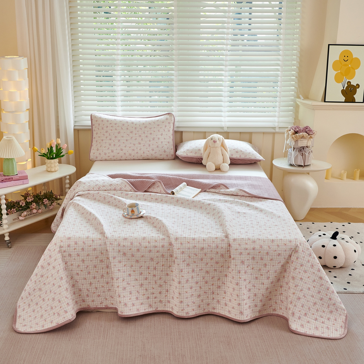 91家纺网 家纺一手货源 找家纺 （总）缔锦家纺 2025新款高克重全棉柔软绒床盖三件套