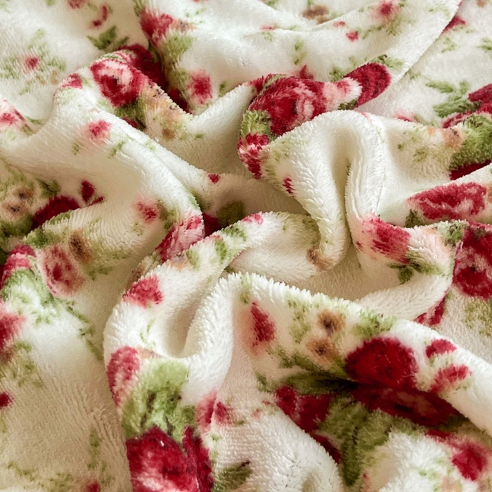 91家纺网 家纺一手货源 找家纺 尚美 2025新款法式复古风大花边绒床盖被套四件套（花边随机） 复古风梨花落