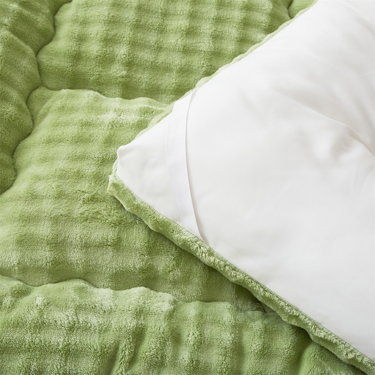 91家纺网 家纺一手货源 找家纺 （总）柒尚 2025新款A类兔兔绒亲肤磨毛羽丝棉垫