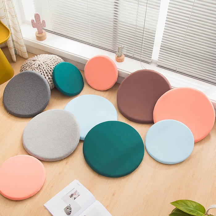 91家纺网 家纺一手货源 找家纺 （总）李帅家居 2025新款无印记忆棉圆垫蒲团坐垫椅子垫批发吧台凳子垫