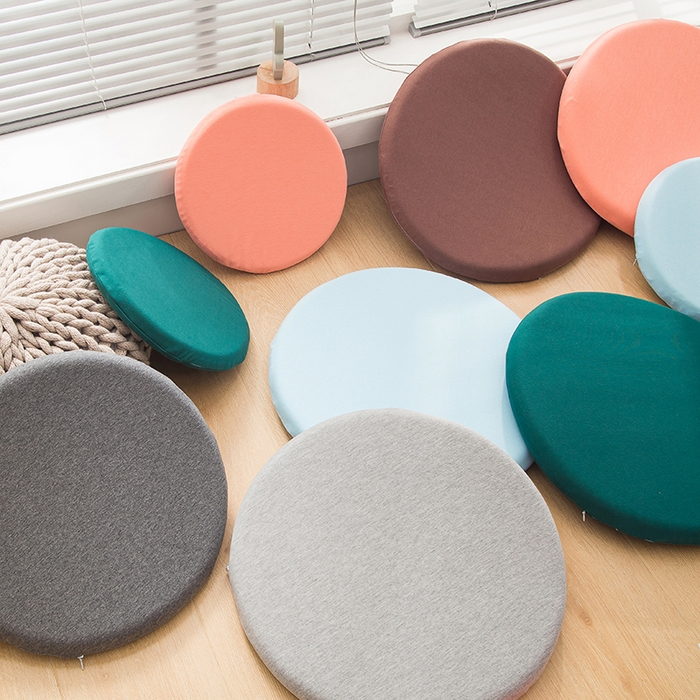 91家纺网 家纺一手货源 找家纺 （总）李帅家居 2025新款无印记忆棉圆垫蒲团坐垫椅子垫批发吧台凳子垫