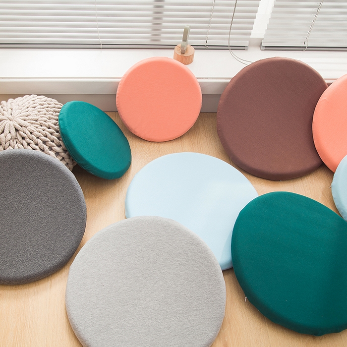 91家纺网 家纺一手货源 找家纺 （总）李帅家居 2025新款无印记忆棉圆垫蒲团坐垫椅子垫批发吧台凳子垫
