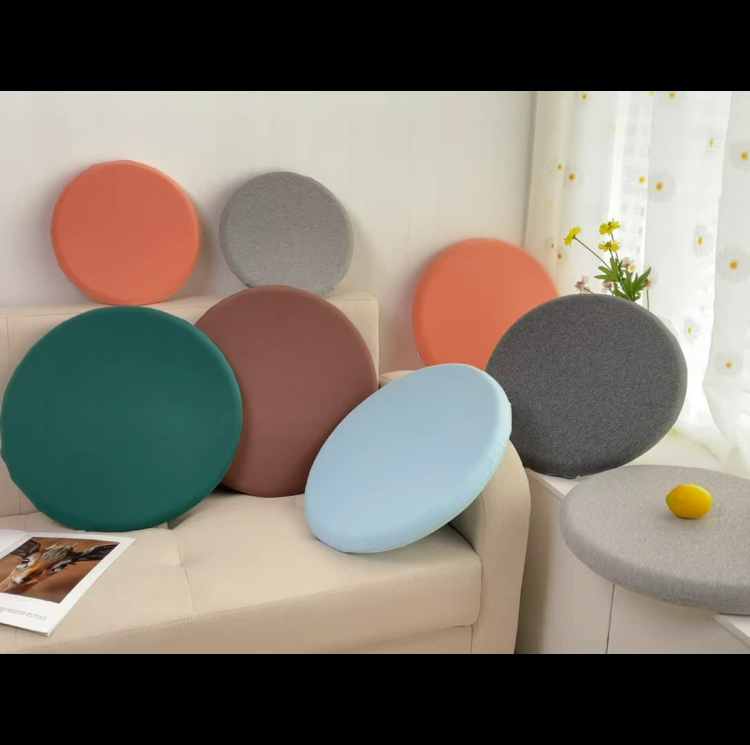 91家纺网 家纺一手货源 找家纺 （总）李帅家居 2025新款无印记忆棉圆垫蒲团坐垫椅子垫批发吧台凳子垫