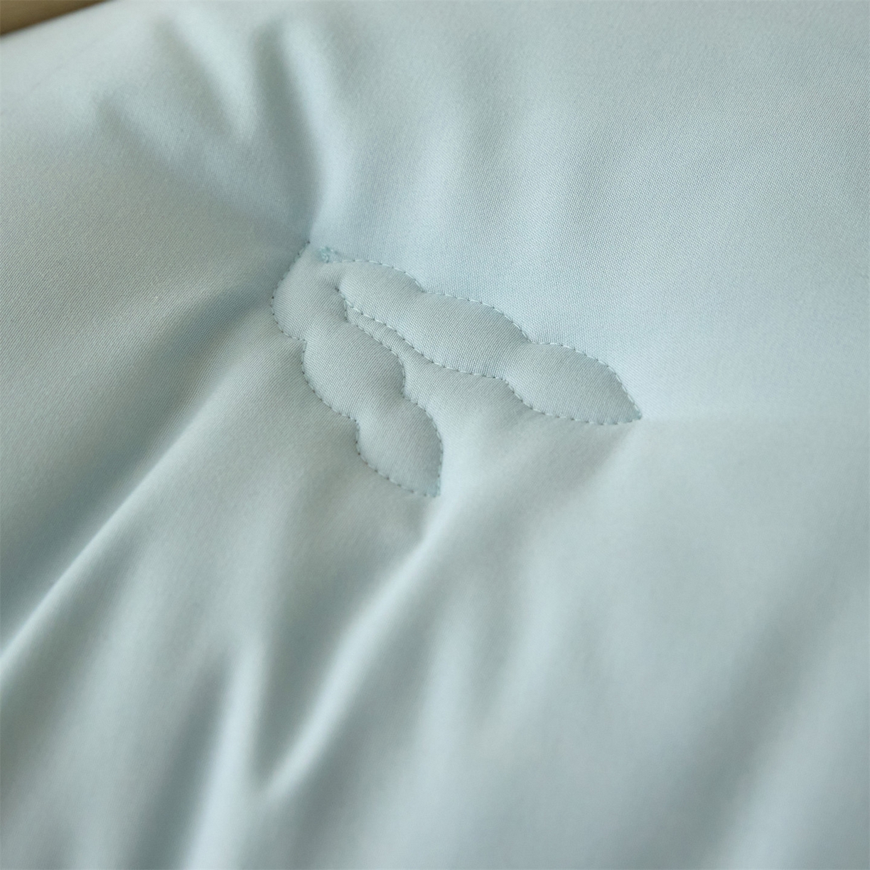 91家纺网 家纺一手货源 找家纺 头等舱  2025新款四季棉纯色A类20大豆7A抗菌秋冬被（空镜） 谧境-水蓝