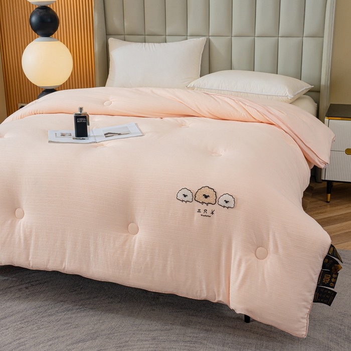 91家纺网 家纺一手货源 找家纺 （总）蓝冰家纺 2025新款羊提花被被子被芯