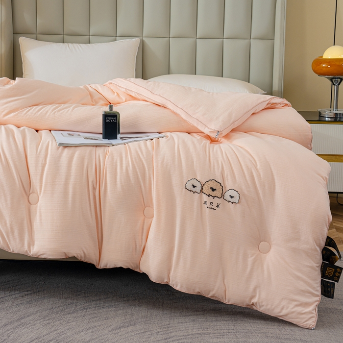 91家纺网 家纺一手货源 找家纺 （总）蓝冰家纺 2025新款羊提花被被子被芯