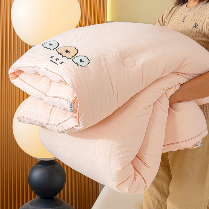 91家纺网 家纺一手货源 找家纺 （总）蓝冰家纺 2025新款羊提花被被子被芯