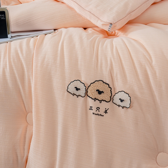 91家纺网 家纺一手货源 找家纺 （总）蓝冰家纺 2025新款羊提花被被子被芯