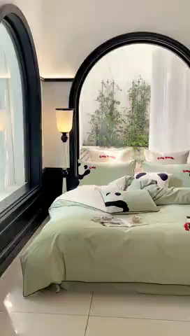 91家纺网 家纺一手货源 找家纺 （总）FORTWO 2023新款100S嵌线毛巾绣磨毛四件套