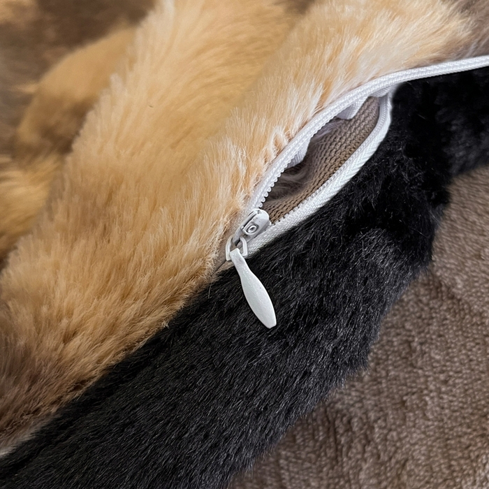 91家纺网 家纺一手货源 找家纺 大元 2025新款亲肤舒适兔绒包边美拉德系兔绒四件套 古意幽花