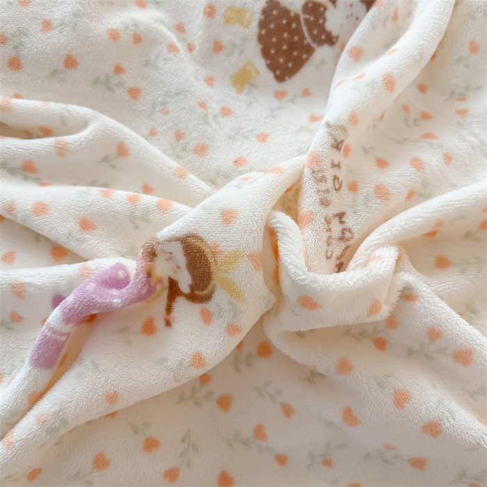 91家纺网 家纺一手货源 找家纺 艾特你 2025新款200g全工艺牛奶绒花边款四件套吊边床单 花边绒-春意