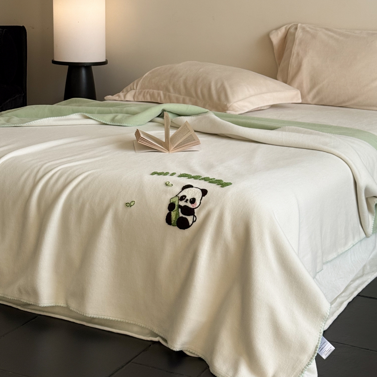 91家纺网 家纺一手货源 找家纺 （总）云栖家居 2025新品双层加厚高克重消光沙发毯仿羊绒纯色刺绣盖毛毯毯子