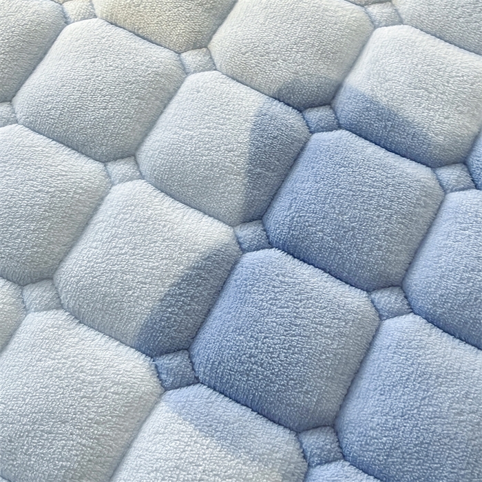 91家纺网 家纺一手货源 找家纺 喜居 2025新款A类水晶边牛奶绒夹棉床褥垫 幸运星