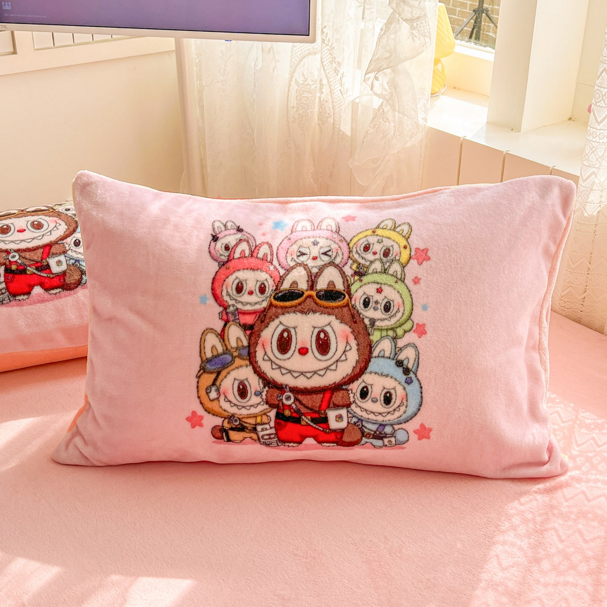 91家纺网 家纺一手货源 找家纺 浩诚 2025新款高克重牛奶绒大版卡通四件套 布布合集