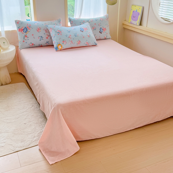 91家纺网 家纺一手货源 找家纺 梦舒阳家纺 2025牛奶绒四件套牛奶绒单被套牛奶绒床笠款四件套小清新可爱套件 一帘幽梦