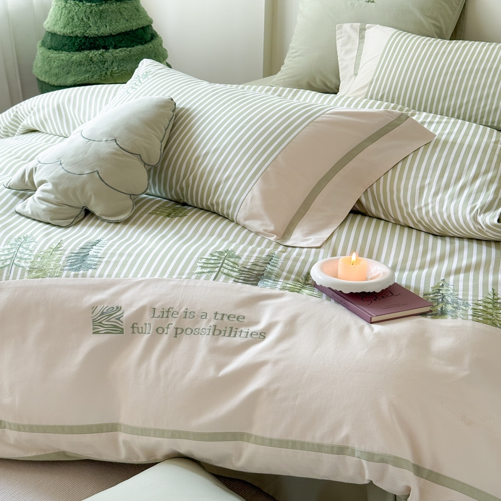 91家纺网 家纺一手货源 找家纺 （总）曼布缇 2025新款加厚全棉纯棉磨毛数码印花绣花套件-森迪（会员减20，券后358起）