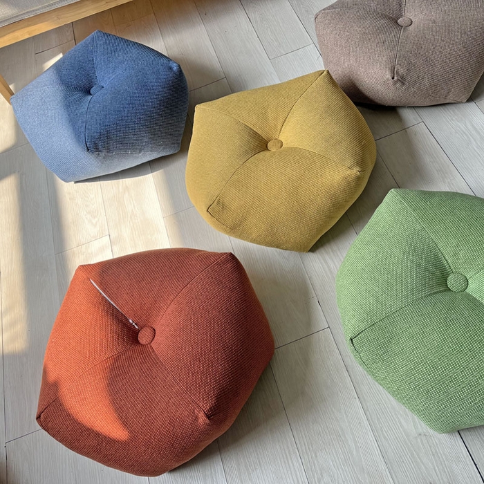 91家纺网 家纺一手货源 找家纺 （总）李帅家居 2025新款加厚棉麻八角坐墩亚麻飘窗垫蒲团垫子地板垫沙发抱枕