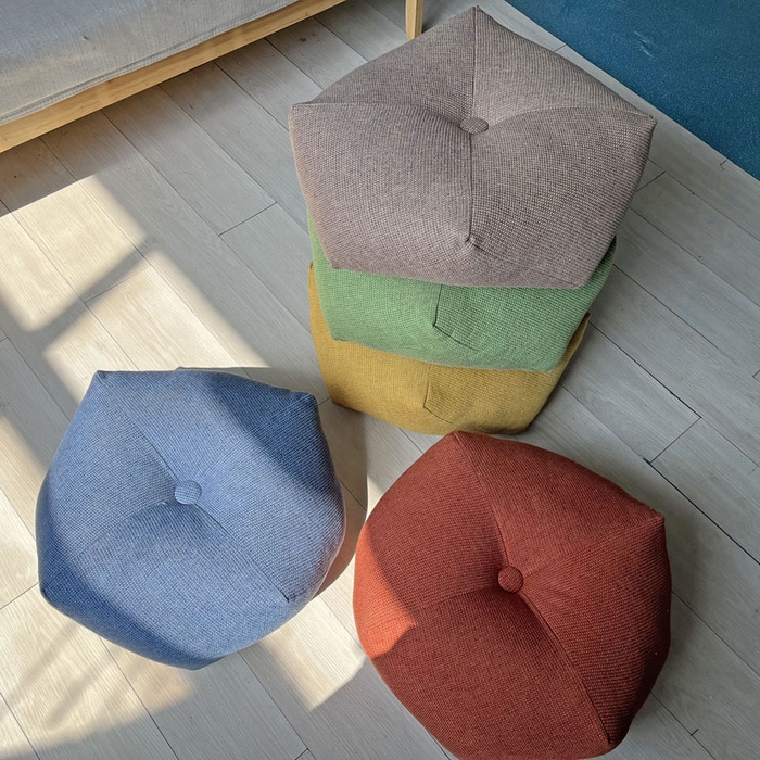 91家纺网 家纺一手货源 找家纺 （总）李帅家居 2025新款加厚棉麻八角坐墩亚麻飘窗垫蒲团垫子地板垫沙发抱枕