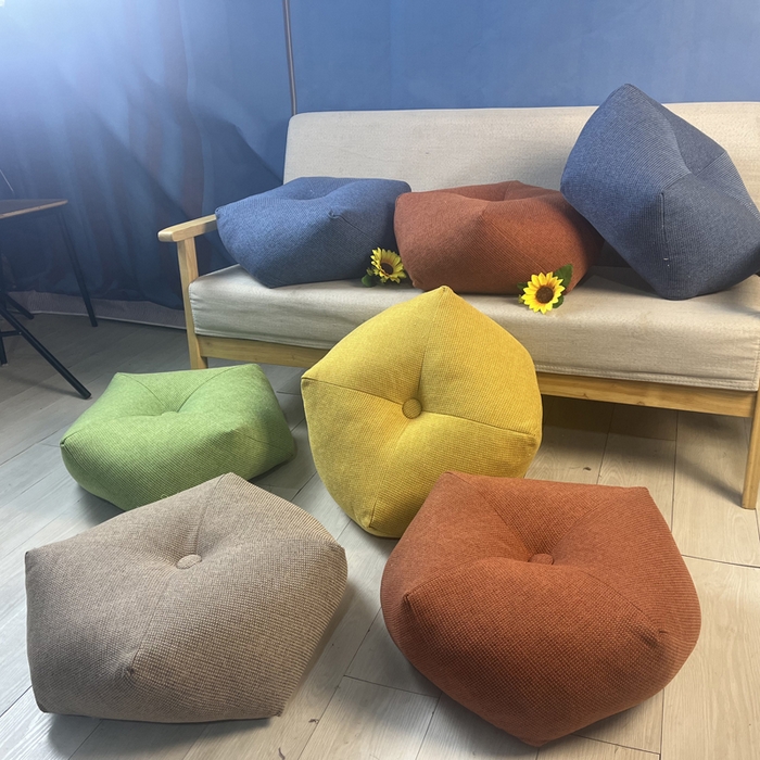 91家纺网 家纺一手货源 找家纺 （总）李帅家居 2025新款加厚棉麻八角坐墩亚麻飘窗垫蒲团垫子地板垫沙发抱枕