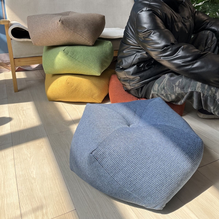 91家纺网 家纺一手货源 找家纺 （总）李帅家居 2025新款加厚棉麻八角坐墩亚麻飘窗垫蒲团垫子地板垫沙发抱枕