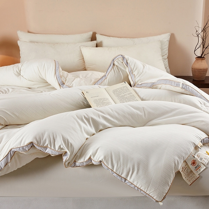 91家纺网 家纺一手货源 找家纺 （总）罗布斯 2025新款A类立体提花大豆被被子被芯二合一子母被学生宿舍夏被空调被夏凉被春秋被直播冬被【含买家秀】