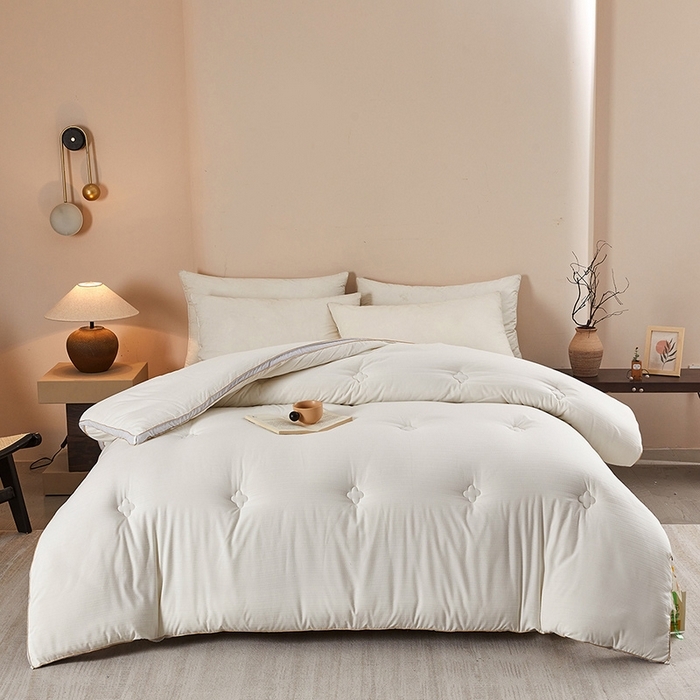 91家纺网 家纺一手货源 找家纺 （总）罗布斯 2025新款A类立体提花大豆被被子被芯二合一子母被学生宿舍夏被空调被夏凉被春秋被直播冬被【含买家秀】