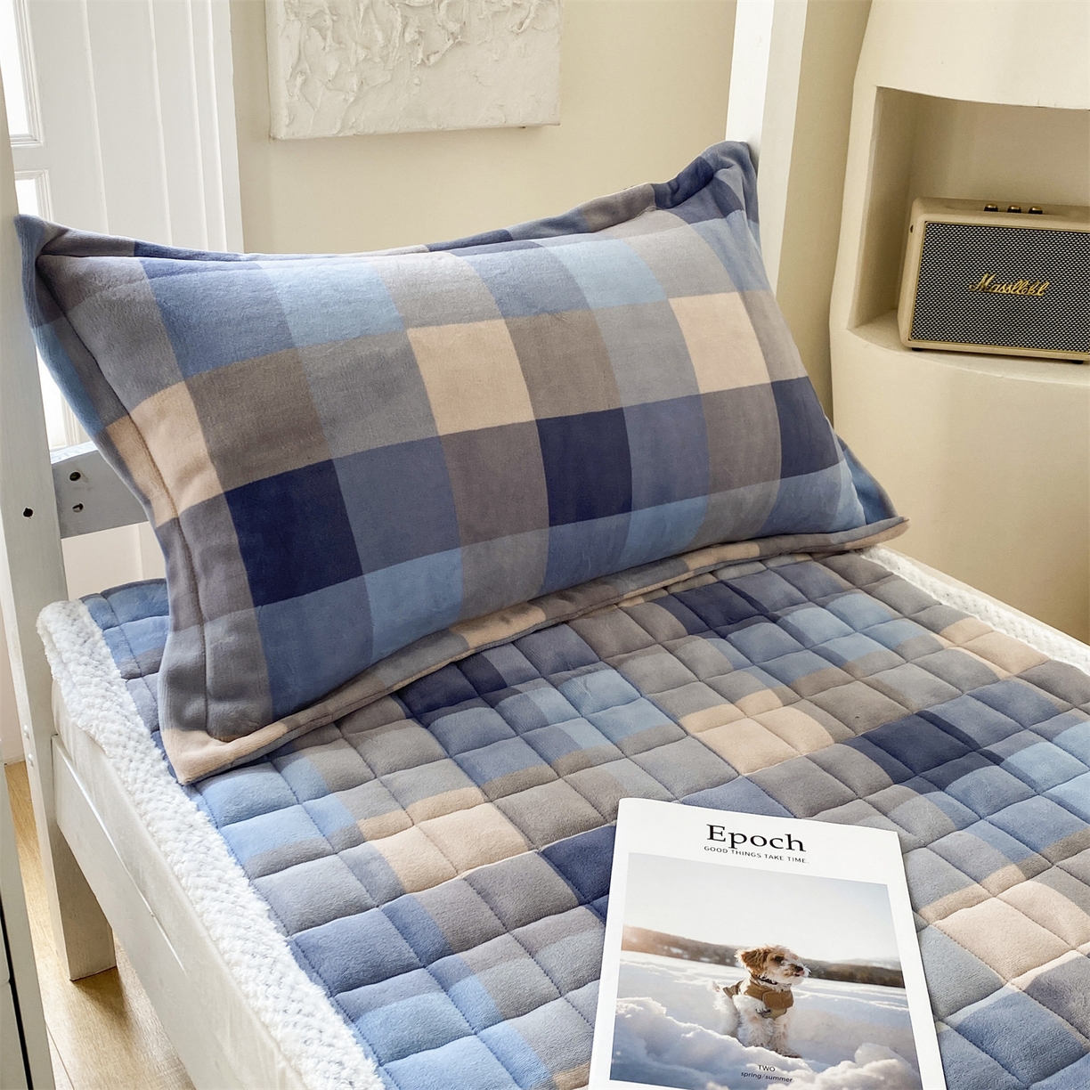 91家纺网 家纺一手货源 找家纺 （总）凌云家纺 2025新款230克加厚全消光牛奶绒宽边枕套单枕套单件枕套单品枕套