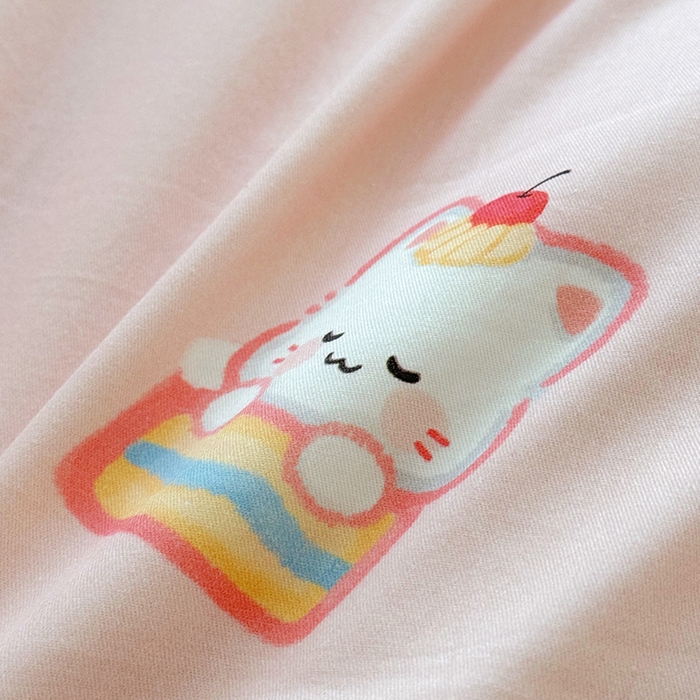 91家纺网 家纺一手货源 找家纺 2025新款3D触感全棉豆豆被儿童豆豆被春秋被冬被幼儿园被子 萌小兔-可拆款