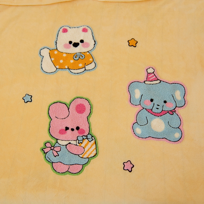 91家纺网 家纺一手货源 找家纺 鱼宝 2025新款毛巾绣牛奶绒被套被芯套件 卡米拉