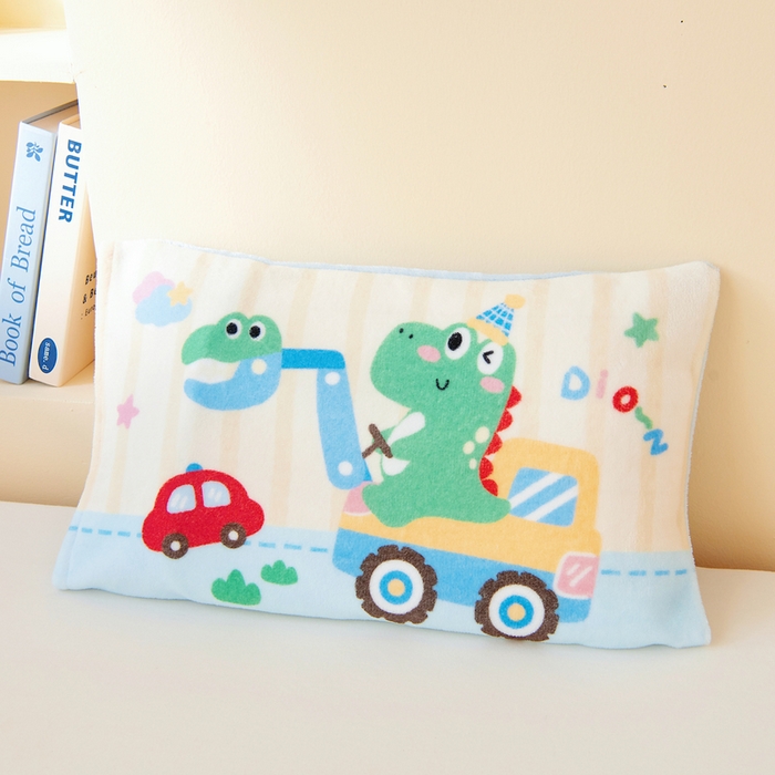 91家纺网 家纺一手货源 找家纺 鱼宝 2025新款毛巾绣牛奶绒被套被芯套件 淘气恐龙