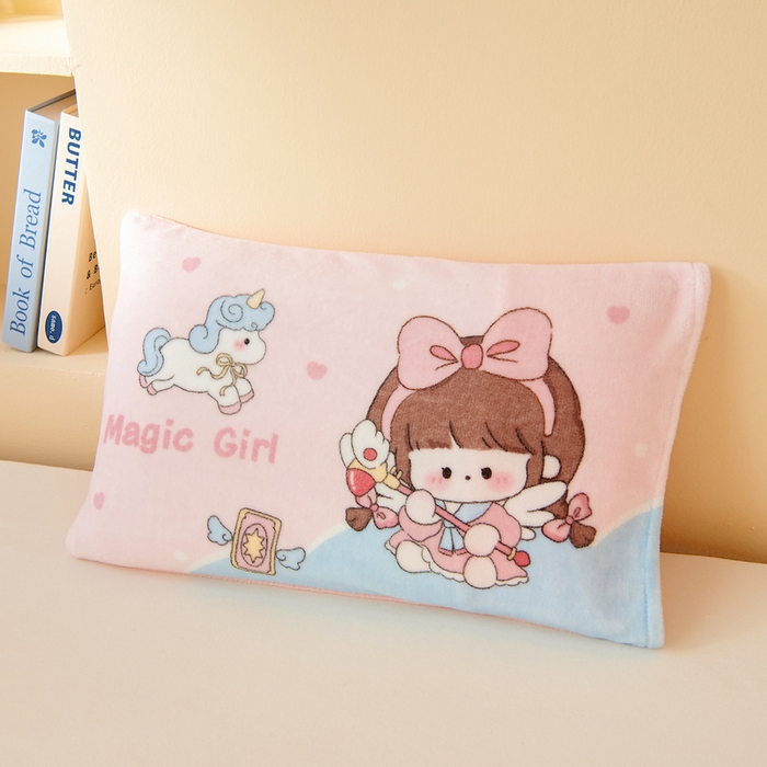 91家纺网 家纺一手货源 找家纺 鱼宝 2025新款毛巾绣牛奶绒被套被芯套件 小魔仙