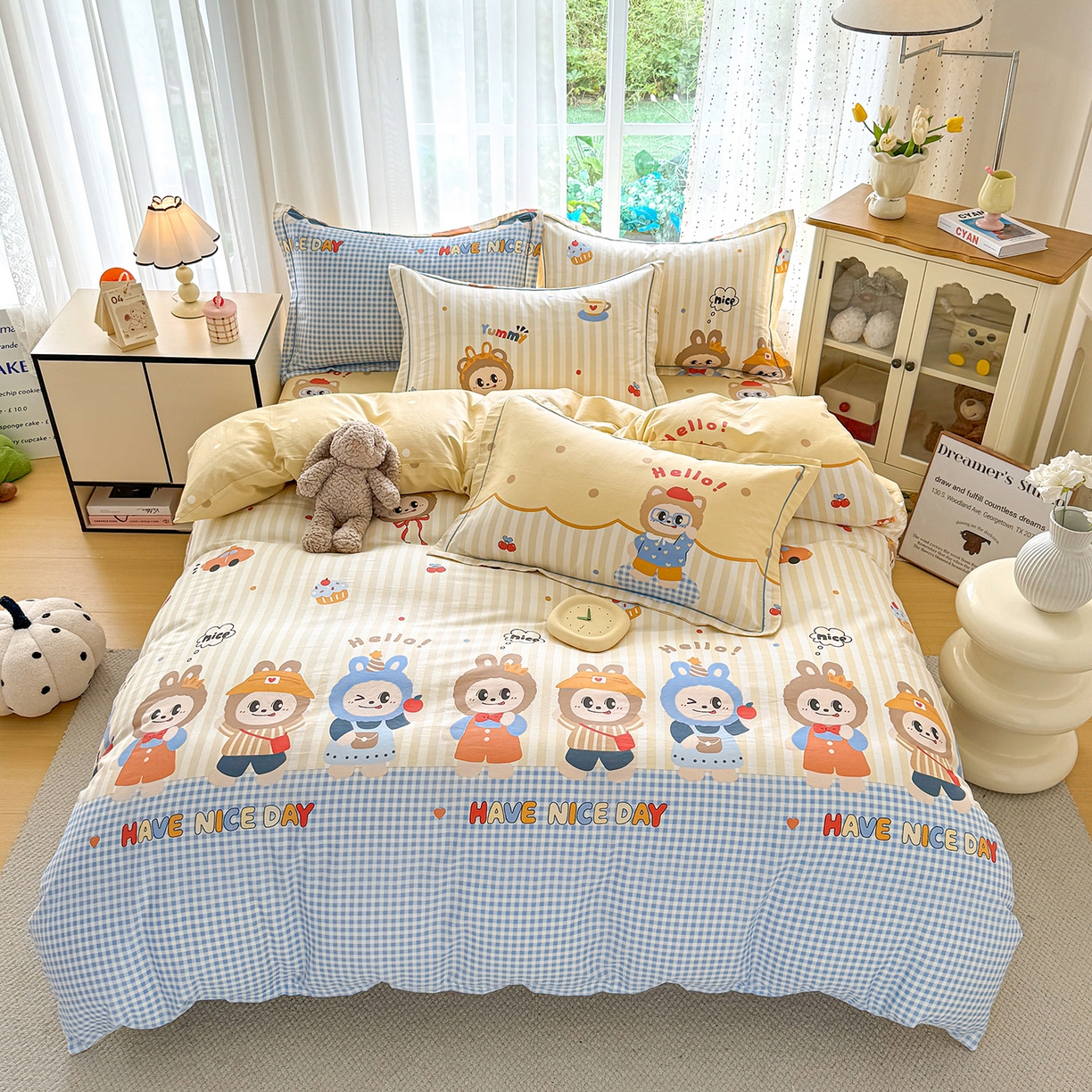 91家纺网 家纺一手货源 找家纺 （总）红粉佳人家纺 2025新款12868纯棉系列全棉四件套