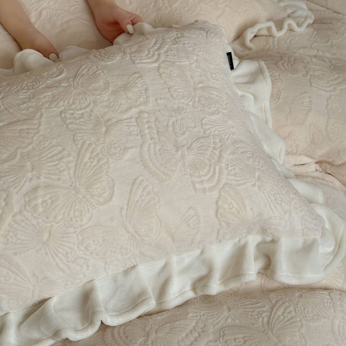 91家纺网 家纺一手货源 找家纺 （总）鹿班家居 2025新款冬季高克重牛奶绒立体雕花系列四件套-云栖南岸 （标准会员-10元）