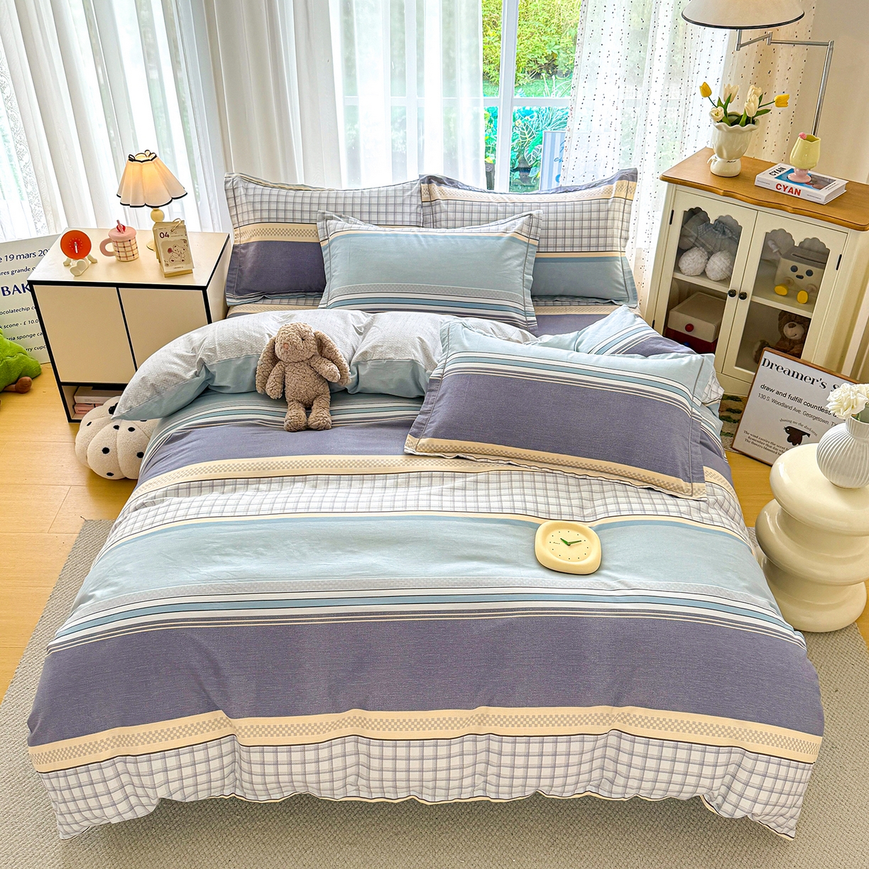 红粉佳人家纺 2025新款12868纯棉系列全棉四件套 爱之艺