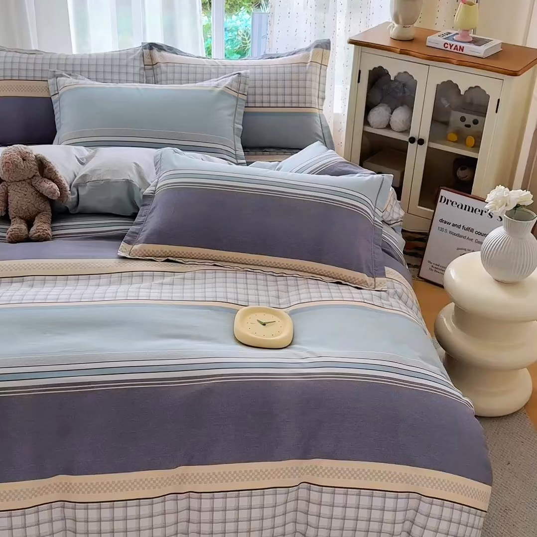 91家纺网 家纺一手货源 找家纺 红粉佳人家纺 2025新款12868纯棉系列全棉四件套 爱之艺