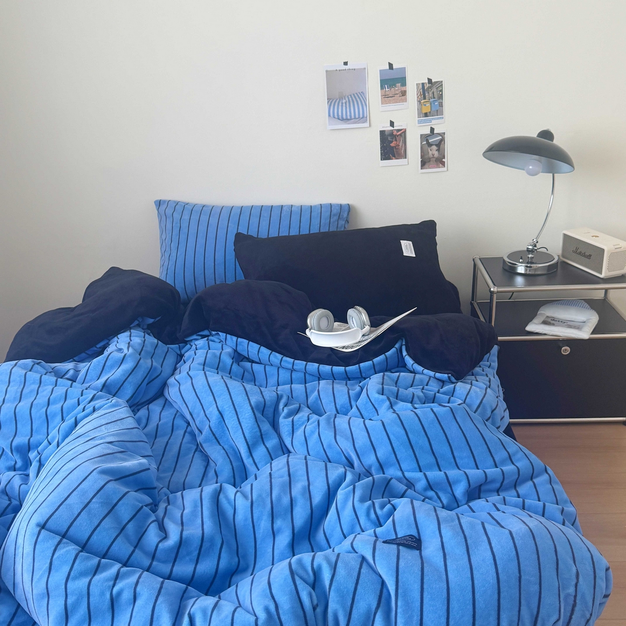 91家纺网 家纺一手货源 找家纺 （总）桃喜 2025新款条纹牛奶绒系列四件套（会员-5）