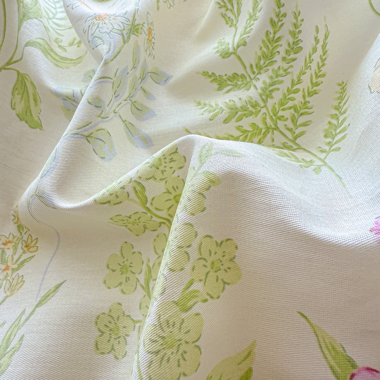 91家纺网 家纺一手货源 找家纺 红粉佳人家纺 2025新款12868纯棉系列全棉四件套 漫步花语