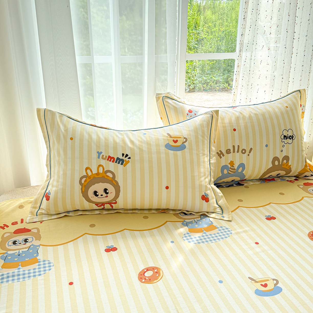 91家纺网 家纺一手货源 找家纺 红粉佳人家纺 2025新款12868纯棉系列全棉单床单 布布宝贝